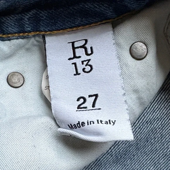 R13 Axl Slim Demin Jeans Kelly wash - Picture 6 of 11